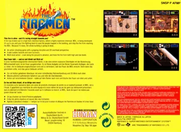 Firemen, The (Europe) (Beta) box cover back